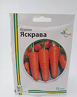 Семена моркови Яскрава Империя Семян Украина 15 г