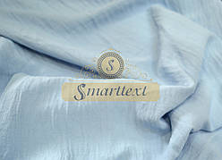 Тканина американський креп (креш) жатка світло-блакитний