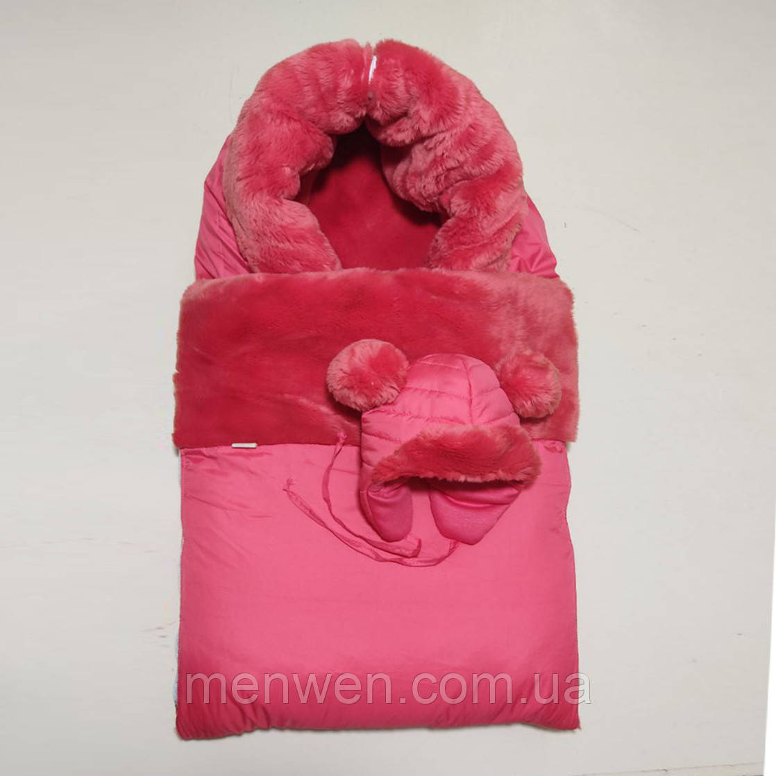 Зимовий мішок-конверт на хутрі (3 в 1), фото 1