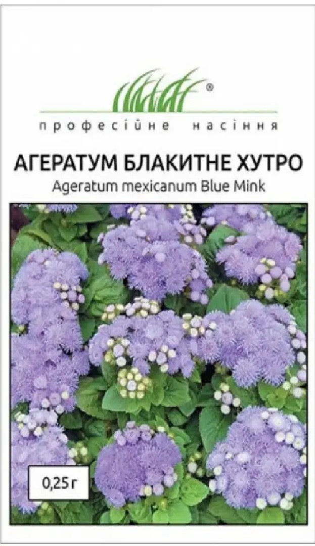 Агератум блакитне хутро 0,25 гр Професійне насіння Нидерланды
