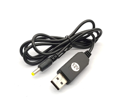 Тригер USB — 5.5×2.1 мм Підвищувальний кабель-конвертер (5В-12В/до1А)