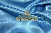 Ткань креп-сатин голубая бирюза
