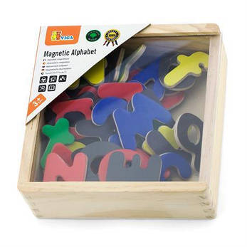 Набір магнітних букв Viga Toys Англійські великі і малі, 52 шт. (50324), фото 3
