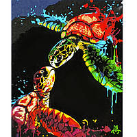 Картина по номерам Strateg ПРЕМИУМ Любовь цветных ракушек Strateg размером 40х50 см (SY6922)