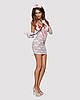 Еротичний мереживний костюм медсестри Obsessive Medica dress 5pcs costume L/XL, сорочка, рукавички, Bomba💣, фото 4