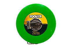 Рулетка Toolex 20м x 13мм бобіна скловолокно (11R0120)