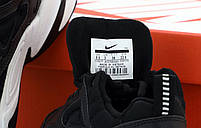 Кросівки чоловічі чорні із білим Nike M2K Tekno. Кросівки жіночі чорно-білі Найк М2К Весна осінь, фото 6