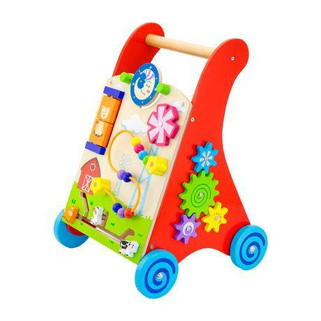 Дитячі ходунки-каталка Viga Toys з бизибордом (50950), фото 2
