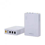 Джерело безперебійного живлення MARSRIVA Smart Mini DC UPS KP3 White 10000mAh (KP3), фото 6