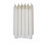 Свечи парафиновые столовые белые Евриком 18 шт