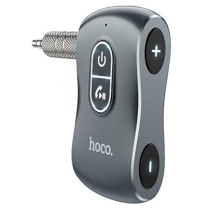 Аудіоадаптер, Bluetooth-ресивер універсальний HOCO Tour E73, сірий, фото 3