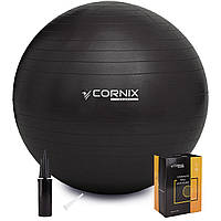 Мяч для фитнеса (фитбол) Cornix 75 см Anti-Burst XR-0026 Black