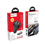 Адаптер автомобільний HOCO Leader Z36 2USB, 2.4A, чорний, фото 7