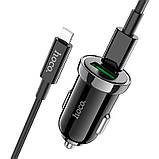 Адаптер автомобільний HOCO Leading Z44 USB, Type-C, 3A, 20W, QC, PD, чорний, фото 4