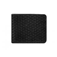 Кожаное мужское портмоне "Карбон" черный кожаный кошелек