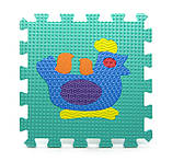 Килимок пазл EVA Тварини масажний, розмір пазлу 31 х 31 см, фото 7