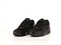 Кроссовки мужские черные Nike Air Max 90 All Black. Женские кроссовки весна осень Найк Аир Макс 90 черные