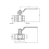 Кран кульовий SD Plus 1" 1/2 ВР для води (важіль) SD600W40  Baumar - Завжди Вчасно, фото 2