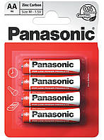 Батарейка солевая Panasonic Red Zinc R6RZ/4BP, AA/(L)R6, блистер 4шт