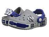 Крокси Зоряні Війни флуоресцент світяться оригінал / Crocs Kids Crocband Star Wars R2D2 Clog (16277), Сірі, фото 4