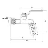 Кран поливальний SD Plus 3/4" SD140W20  Baumar - Завжди Вчасно, фото 2