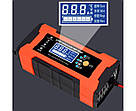 Розумний зарядний пристрій 12V/ 24V 10A 120W для гелевих, кислотних, AGM акумуляторів, фото 3