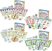 Комплект навчальних ігор «Super Spring Bingo» Learning Resources Бінго кольори та форми, алфавіт, рахунок, римування Лото