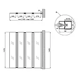 Штора на ванну Qtap Gemini WHI401214RP6 скло Pear 6 мм, 120x140 см  Baumar - Завжди Вчасно, фото 2