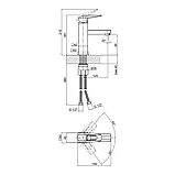 Змішувач для раковини Lidz Sofi 001F (k35) LDSOF001FCRM22006 Chrome  Baumar - Завжди Вчасно, фото 2