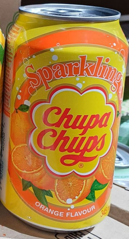 Напій Sparkling Chupa Chups Апельсин 345 мл. ОПТОМ