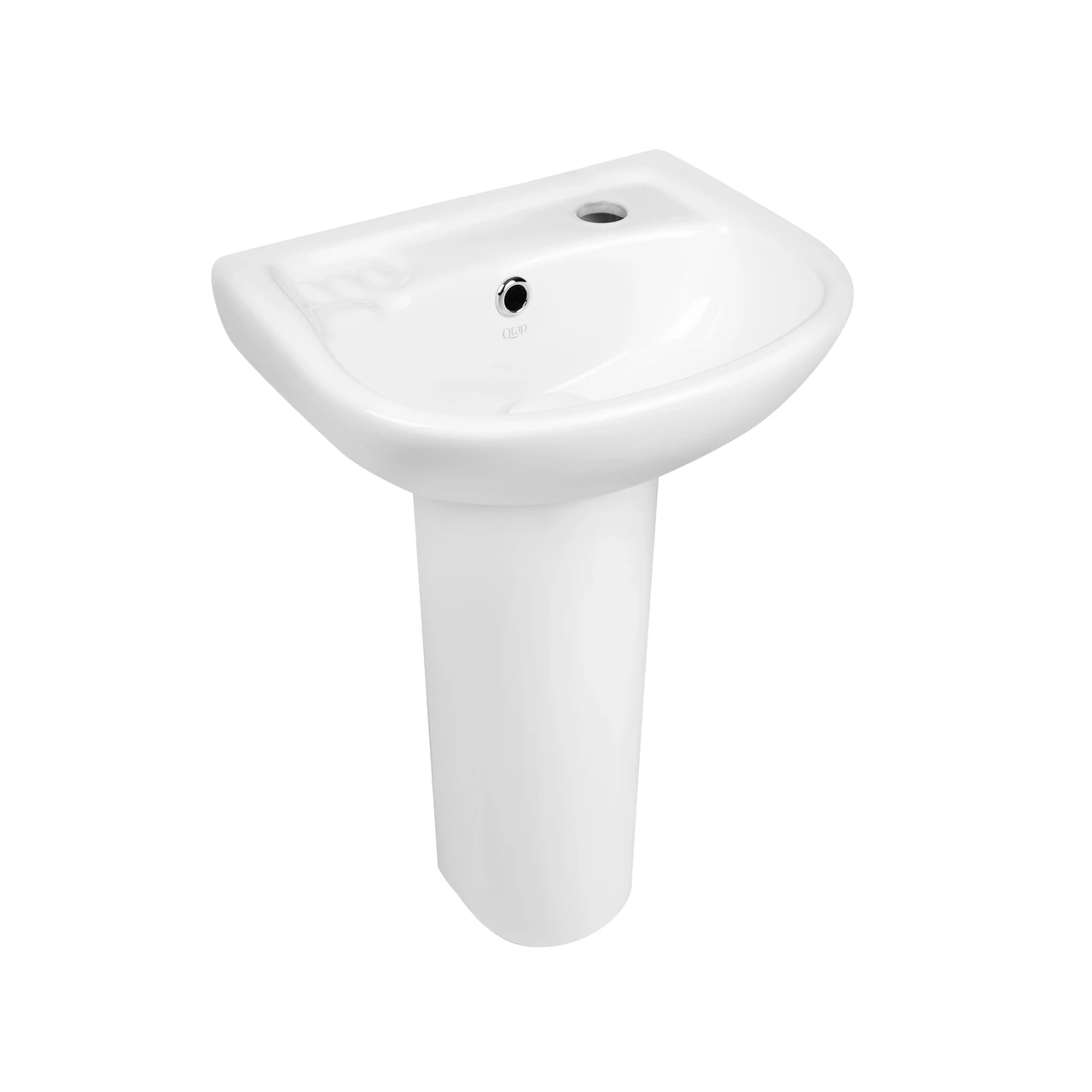 Раковина напольная с пьедесталом детская Qtap Baby 375x305x520 White с донным клапаном QT2311LP304BW Baumar - - фото 1 - id-p1753118499