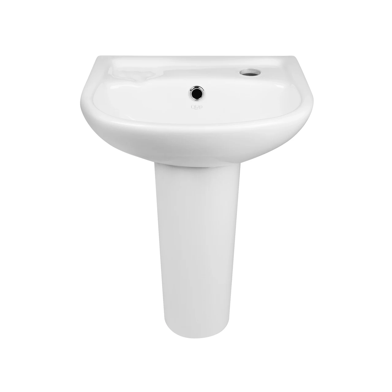 Раковина напольная с пьедесталом детская Qtap Baby 375x305x520 White с донным клапаном QT2311LP304BW Baumar - - фото 3 - id-p1753118499