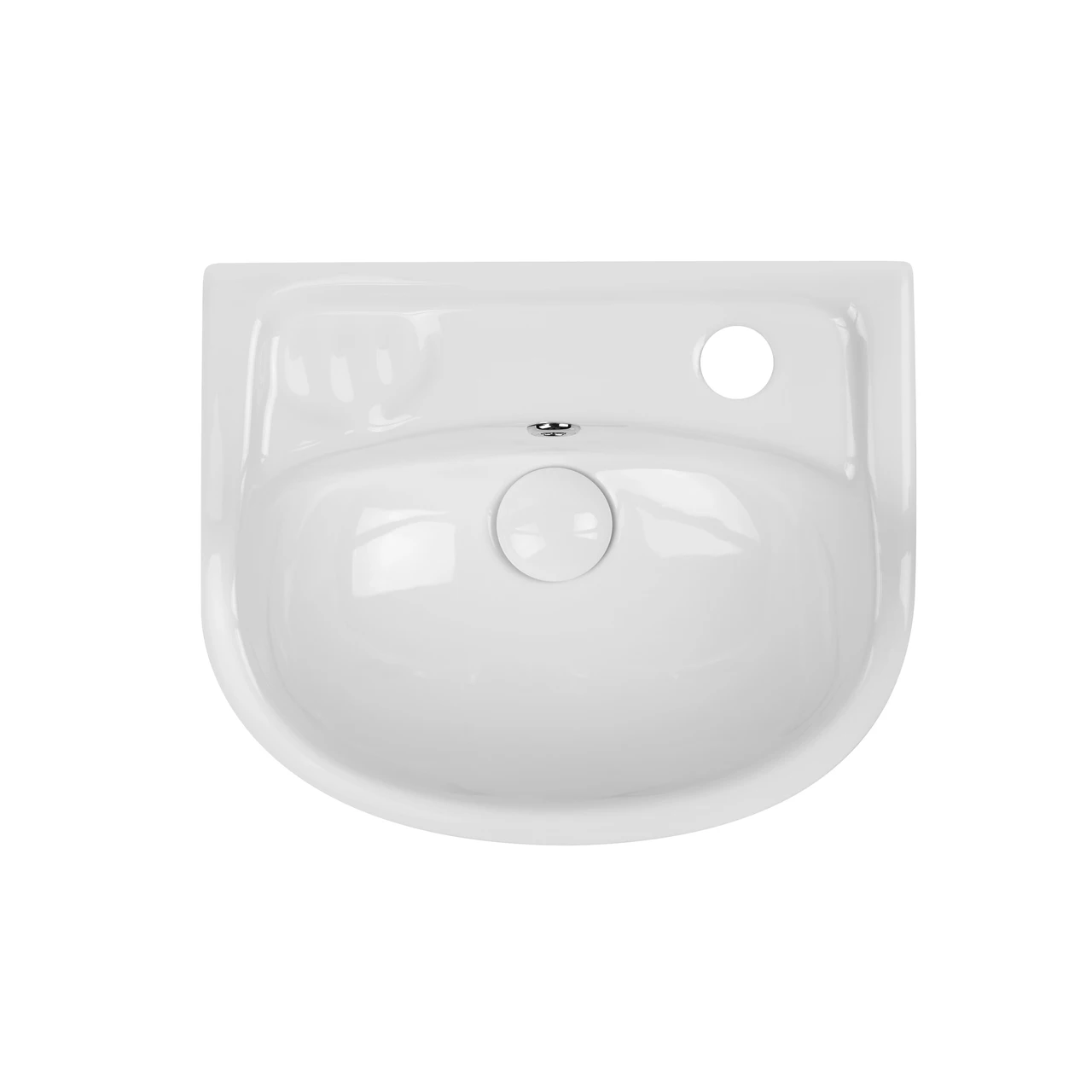 Раковина напольная с пьедесталом детская Qtap Baby 375x305x520 White с донным клапаном QT2311LP304BW Baumar - - фото 4 - id-p1753118499