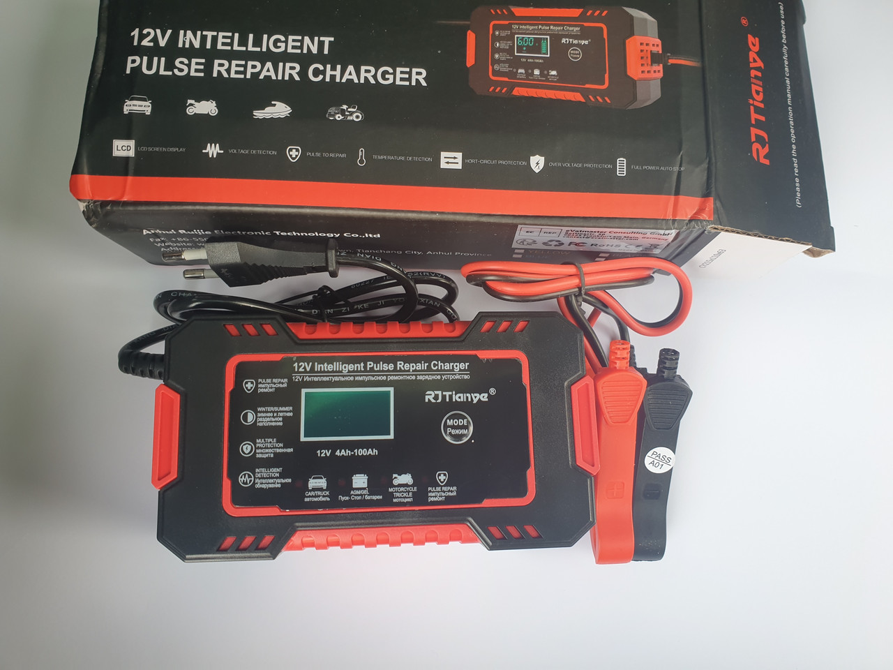 Интеллектуальное Зарядное Устройство для Автомобилей 12в 6а — Купить ...