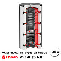 Комбінована буферна ємність Flamco-Meibes FWS 1500 з 2 т/о, без ізоляції (19371)