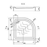 Душовий піддон Lidz Kupala ST90x90x16  Baumar - Завжди Вчасно, фото 2
