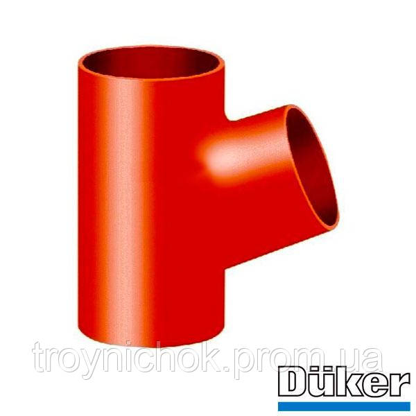 Тройник чугунный канализационный Duker SML 70° 100/100 мм (ID ...