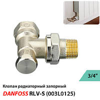 Кран радиаторный угловой Danfoss RLV-S 3/4" Ду20 (003L0125)