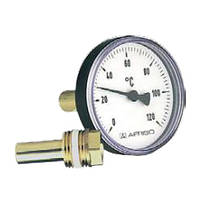 Термометр AFRISO тип BiTh 63 AX / шток 100 мм / до 120°C / 1/2" / к.т. 2,0 / пластик