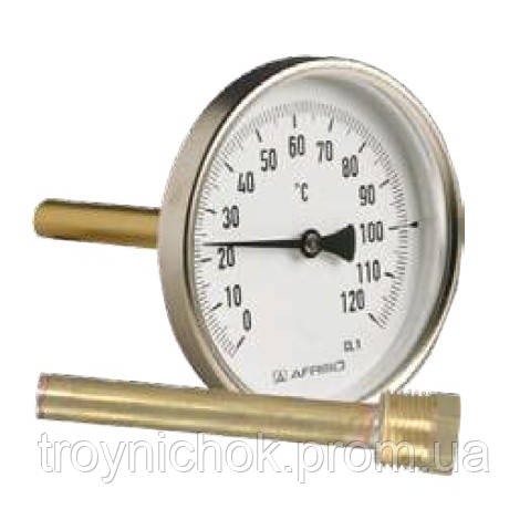 Термометр AFRISO тип BiTh 80 AX/шток 68 мм/до 120 °C/1/2"/к. 2,0/сталь