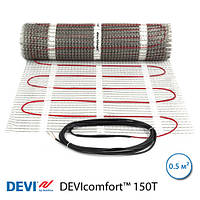 Теплый пол DEVIcomfort 150T, 0,5 м2, 75 Вт, нагревательный мат (83030560)