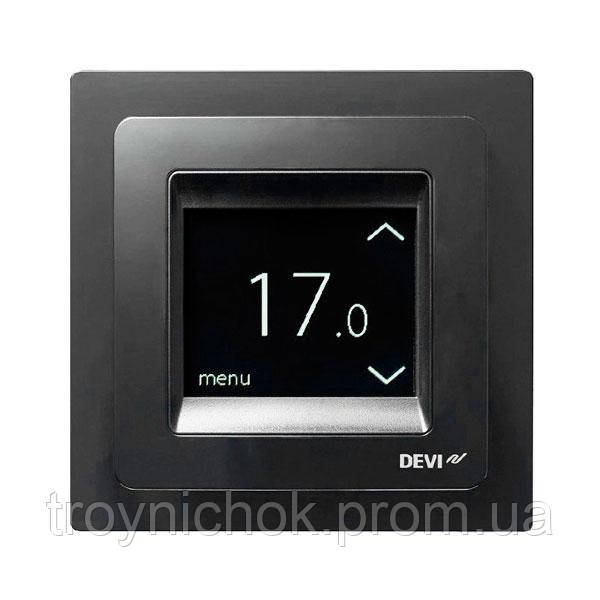 Термостат для теплої підлоги DEVIreg Touch/чорний