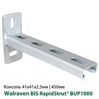 Консоль стінова 41x41x2,5мм 450 мм Walraven BIS RapidStrut® BUP1000 (6603863)