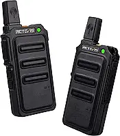 Рація Retevis RT619, акумуляторна 2-стороння радіостанція PMR446 USB, батарея 1300 мАг, VOX,