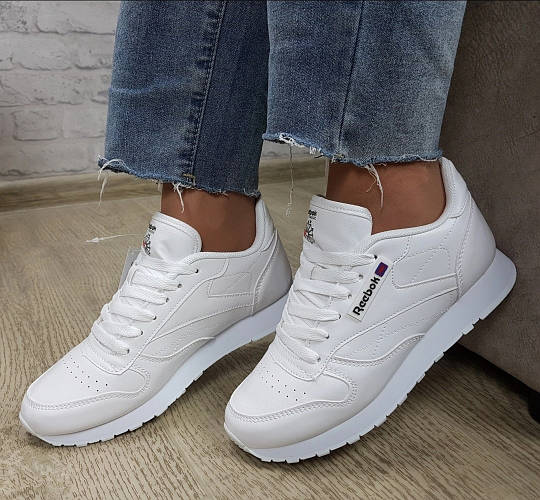 Кроссовки белые классика, Размер женской обуви 40 (26 см) 39 41 39 (ID ...