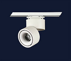 Поворотний світлодіодний спот на треці 901COB-2912 WH 3000K