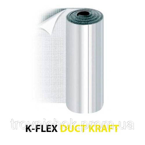 Утеплитель фольгированный AD K-Flex 25x1500-08 ST DUCT ALU KRAFT(самоклеющийся) - фото 1 - id-p1753154420