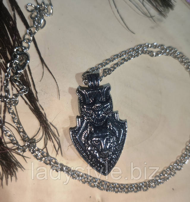 кулон с волком от студии LadyStyle.Biz серьги кольца купить фианиты подарок украшения юбилей новый год