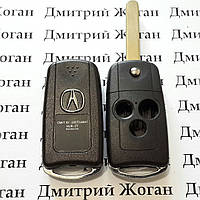 Ключ Acura (корпус Акура) МDX, RDX, TL, TSX, ZDX - 3 кнопки, лезвие HON66