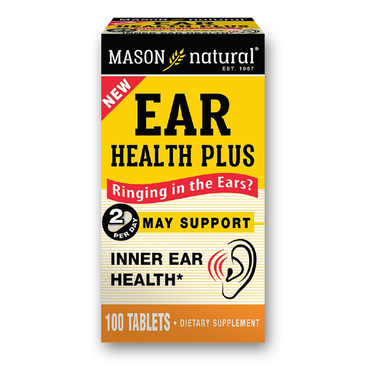 Здоров'я вух Ear Health Plus, Mason Natural, 100 таблеток
